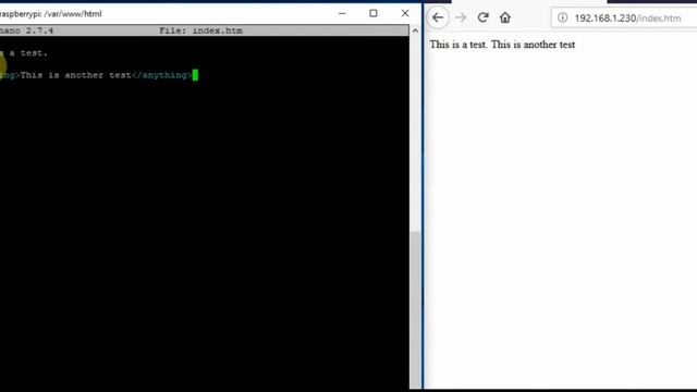05 Network First HTML/CSS Webpage in the series on Raspberry Pi
