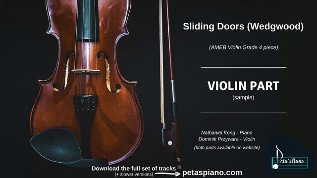 Sliding Doors (Wedgwood) - Violin Part (sample) смотреть онлайн