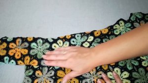 Летняя кофточка крючком цветочными мотивами "Многоцветие".