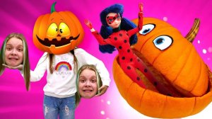 Игры на ХЭЛЛОУИН онлайн! Эльза Холодное сердце и Леди Баг В ТЫКВЕ! Сладость или гадость?