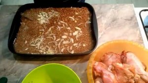 Курица с гречкой в духовке. Гречка с курицей. Как приготовить курицу с гречкой в духовке.