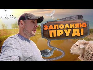 ЗАПОЛНИЛ ПРУД НА ЗИМУ ! [Жизнь в деревне]