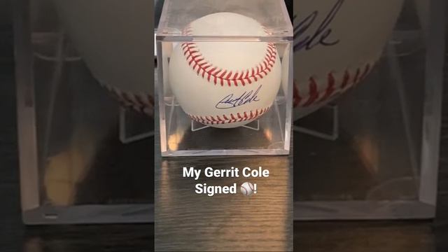 My Signed Gerrit Cole Baseball