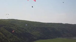 Старт мотопараплана