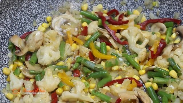 Яркий ГАРНИР! РИС С ОВОЩАМИ на сковороде! Рецепт рассыпчатого риса всегда выручит!
