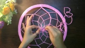 How to make a dreamcatcher /Home Decor idea/Very easy wall hanging dreamcatcher