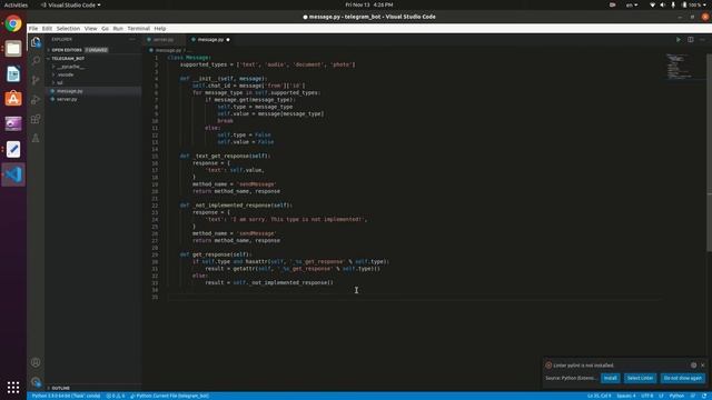 Telegram Bot - P09 - Creating Base Server (Echo Server) смотреть онлайн