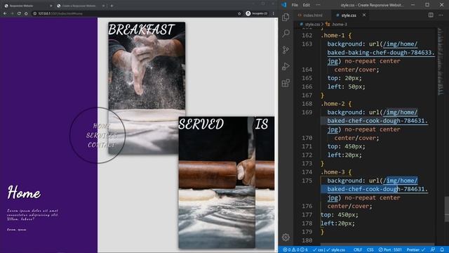 Create a Responsive Website with Animations Using HTML CSS and JavaScript | Part 2 | Home Animation смотреть онлайн