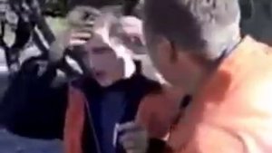 Неутомимый Вася Чемпион бьёт бутылку об голову, затем пытается разбить кирпич