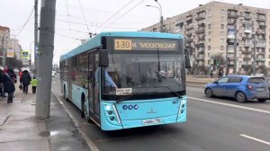 Эксклюзив!Новинка!Новый автобус МАЗ-203.047 №5417 по маршруту №130 с стажёром за управлением