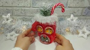Новогодняя варежка из теста. DIY.