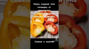 Перцы сладкие типа гогошары от знаменитого селекционера Савелова Валентина. Семена в наличии.