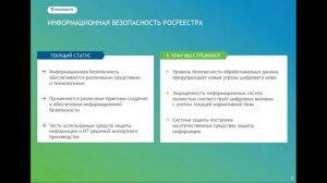 Мартынова Елена о ИБ как о ключевом компоненте цифровой инфраструктуры РОСРЕЕСТРА