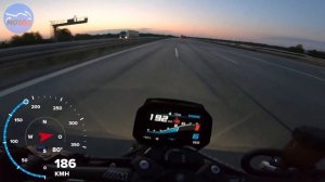 BMW M1000R (2023) - TOPSPEED on AUTOBAHN - GPS 286 km/h