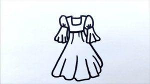 Сурет салу көйлек | Как нарисовать платье | How to draw a dress