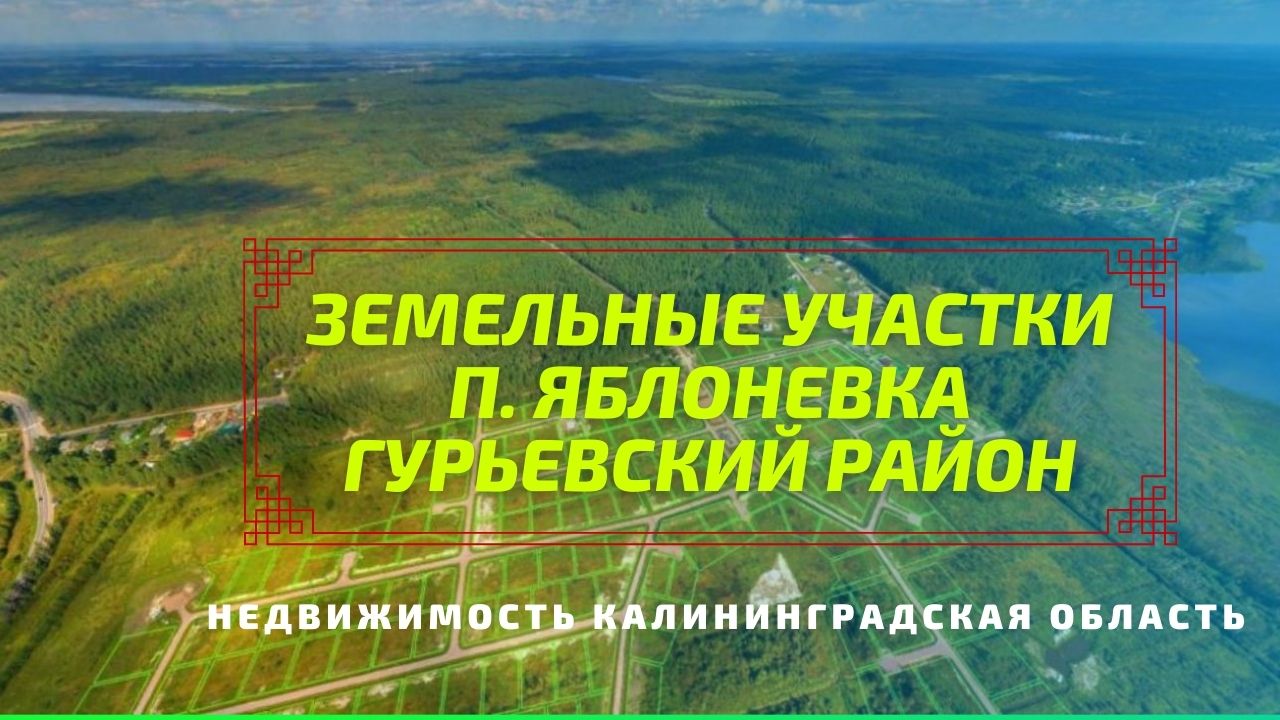 Участки п Яблоневка Недвижимость | Калининградская область.mp4