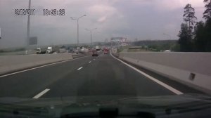 Новая эстакада - съезд с МКАД на Новорижское шоссе