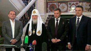 В резиденции патриарха Кирилла представители ДНР, ...Киева согласовали условия обмена военнопленными