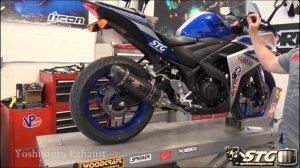 15-17 Yamaha YZF-R3 Exhaust Sound Comparison from Sportbiketrackgear.com