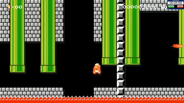 SMB 8-4 Upside down (Super Mario Maker) 1 Hour Challenge смотреть онлайн
