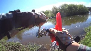 Голавль на силиконовые приманки. Ловля голавля на резину.