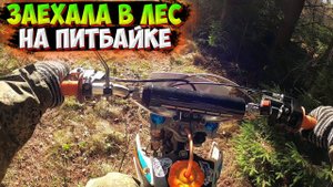 ЗАСТРЯЛА В ГРЯЗИ!? ПОКАТУШКА НА ПИТБАЙКЕ ПО ЛЕСУ