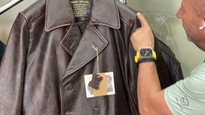 Полный обзор бушлата из кожи Nimitz brown