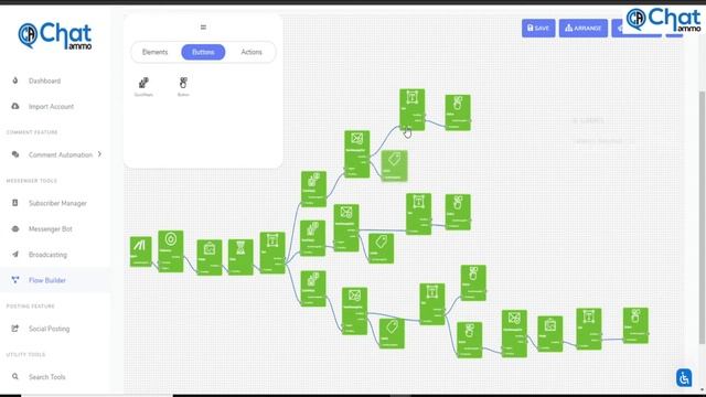 Chatbot Tutorial How to build a simple flow in the flow builder inside Chat Ammo