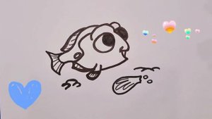 Дори,Рыбка Дори,Как просто нарисовать Дори,Маленькая Дори,рыба рисунок для детей.