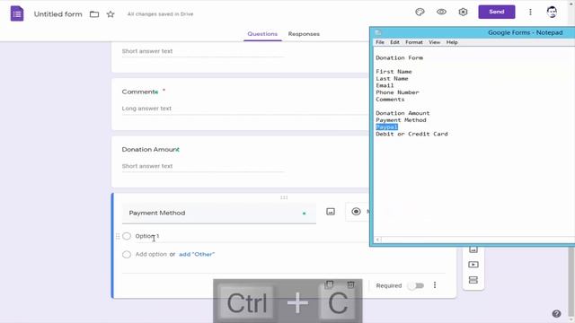How to Create Donation Form using Google Forms Docs смотреть онлайн