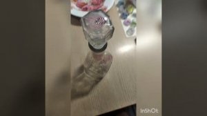 Декупаж бутылки.