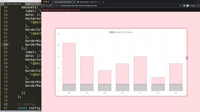 How to Add Border Radius on Each Stacked Bar Chart in Chart JS смотреть онлайн