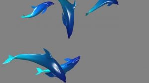 Дельфины на хромакее
