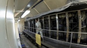 Покраска тепловоза ТЭМ-2