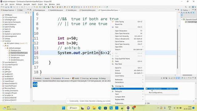 OPERATORS IN JAVA - Part 3 |Bitwise Operator |Compound Assignment Operators