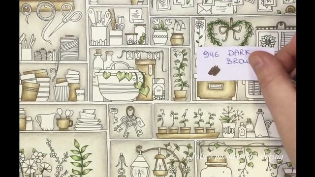 WORLD OF FLOWERS by Johanna Basford - prismacolor pencils - color along