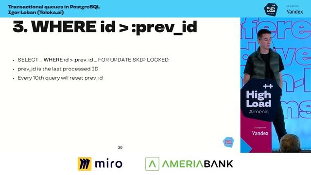 Transactional queues in PostgreSQL / Igor Loban (Toloka.ai) смотреть онлайн