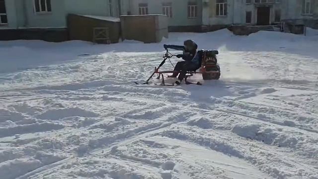 Бензиновый снегокат для взрослых смотреть онлайн