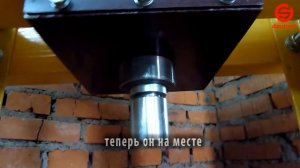 Гидравлический пресс (Часть 8 - установка гидроцилиндра)