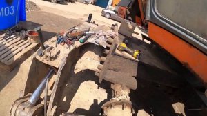 Hitachi ZX160W. Задний мост по "бороде" пошел. ЗАПЧАСТЕЙ НА 400 000!