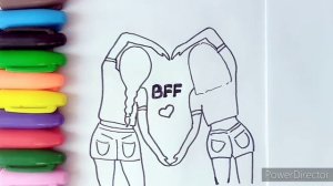 Как нарисовать лучших подруг/BFF...