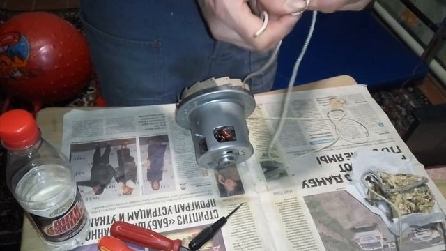 Разборка двигателя пылесоса philips