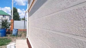 Отделка фасада дома жидким травертином! Красивый фасад! #amazing #home