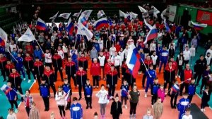 Патриотический флешмоб спортивной общественности Новосибирской области.