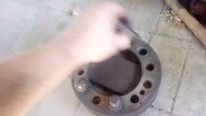 Как снять блок ступицу оси САФ.