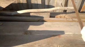 самодельная САБЛЯ из косы!!