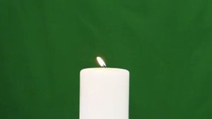 хромакей горящая свеча