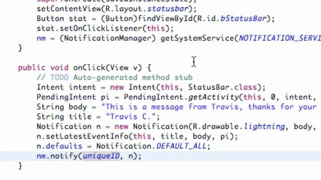 Android Application Development Tutorial   191   Notification Manager Methods
