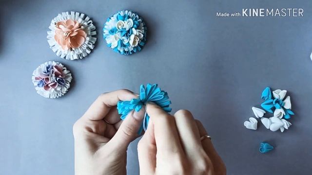 Шьём фоамиран! Пушистики из фоамирана мастер класс. DIY foamiran Flower tutorial