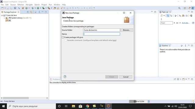 ☕️ Curso de Java para iniciantes - Introdução a IDE Eclipse - Hello World - aula 5 смотреть онлайн